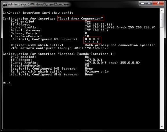 How to change DNS settings from command line | ADMFactory