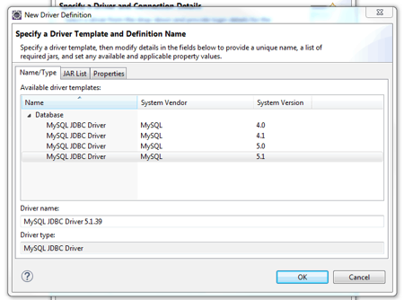 Configure database connection in Eclipse | ADMFactory