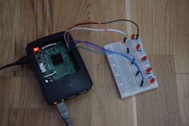 Flowing LED on RaspberryPi using Python | ADMFactory